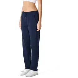COMEOR Damen Jogginghose - Hochwertige Baumwoll-Sporthose in Dunkelblau, XL - Bequeme Jogginghose für Damen mit elastischem Bund und praktischen Taschen. Ideal für Yoga, Sport und Freizeit – vielseitig, modern und perfekt für jeden Anlass.