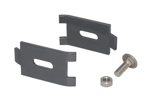 Gittermatten-Verbinder RAL 7016 Anthrazit – für Doppelstab 6/5/6 & 8/6/8 - Zaunverbinder aus pulverbeschichtetem Eisen in Anthrazit, ideal für stabile und langlebige Zaunlösungen. Perfekt für Doppelstabmatten.