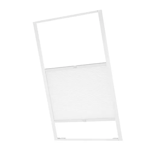 Ventanara® Dachfenster Waben Plissee M06 Weiß - Optimaler Sicht- und Sonnenschutz - Plissees für Velux Dachfenster, einfache Klebemontage ohne Bohren, tageslichtdurchlässig und blickdicht für flexibles Lichtmanagement.