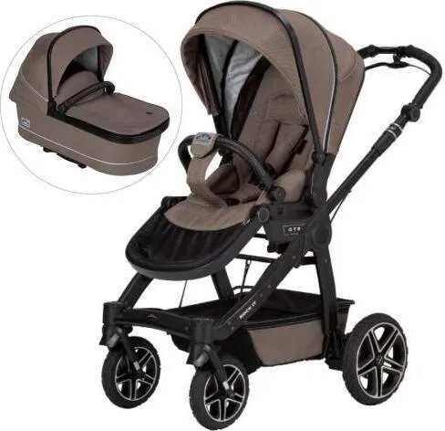 Hartan Rock it GTR Outdoor inkl. Handbremse - Kombikinderwagen mit maximaler Geländegängigkeit, kugelgelagerten Luftkammerrädern und wasserabweisendem Verdeck für Outdoor-Abenteuer. Kompakt faltbar und mit ergonomischer Tragetasche.