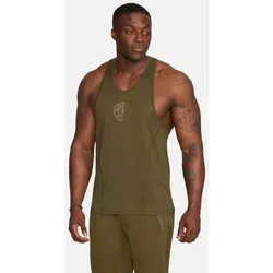 GOLD'S GYM APPAREL Tanktop WILT - Atmungsaktives Sporttop in Braun L - Sportliches Tanktop aus einer hochwertigen Polyester-Elasthan-Mischung, ideal für alle Sportarten. Atmungsaktiv und schnelltrocknend für optimalen Tragekomfort beim Training.