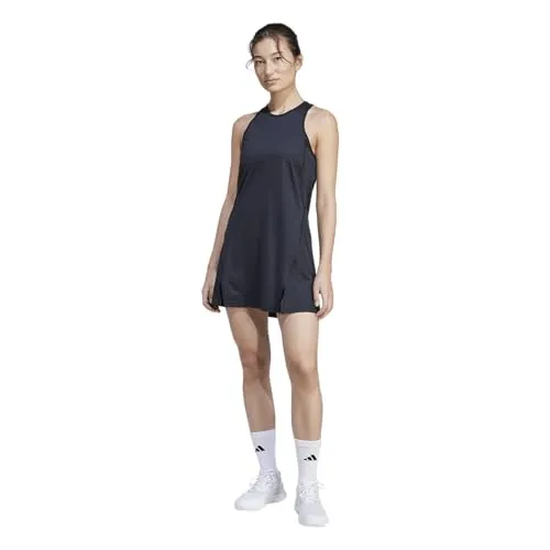 adidas Damen Club Tennis Climacool Dress, Black, XS - Sportliches Kleid für Damen, ausgestattet mit CLIMACOOL-Technologie für optimale Belüftung und Komfort während des Spiels.