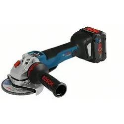 Bosch Professional 18V Akku Winkelschleifer GWS 18V-10 PSC - Leistungsstarker 18V Winkelschleifer mit bürstenlosem Motor, ideal für kabelloses Arbeiten. Höchster Anwenderschutz durch KickBack Control und Intelligent Brake System.