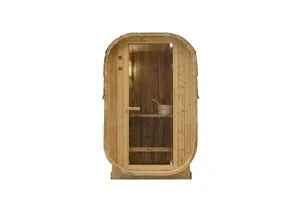 LINDHOLM - Außensauna für 1-2 Personen - Gemütliche Außensauna für 1-2 Personen, aus hochwertigem Thermo-Fichtenholz, mit 3,6 kW Saunaofen und max. Temperaturen von 90°C - ideal für entspannende Wellnessmomente!