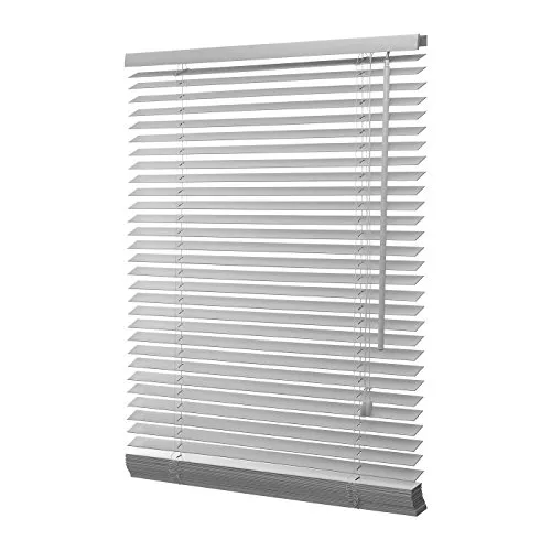 Ventanara® Holzjalousie 35mm GRAU - Echtholz Jalousie mit Montageset 60 x 130 cm - Jalousien aus hochwertigem Lindenholz, stufenlos verstellbar für optimalen Sichtschutz in jedem Raum, inklusive Montageset für einfache Installation.