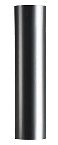 FIREFIX O120/5 Blauglanzblech Ofenrohr, Länge 500 mm, ø 120 mm - Ofenrohre aus Stahlblech, 0,6 mm stark, gebläut, innenliegend gemufft, Längen lasergeschweißt