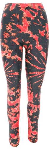 Unikat Batik Damen Leggings - Stretch Hose in Himbeerrot/Grau - Abteilung: Frauen, ideale alternative Bekleidung für jeden Anlass. Flexibles Material sorgt für hohen Tragekomfort und perfekte Passform. Diese Leggings sind ein Must-Have für modische Outfits!