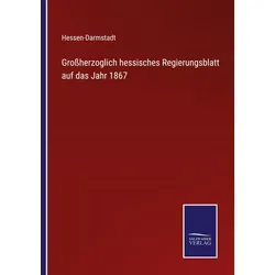 Großherzoglich hessisches Regierungsblatt auf das Jahr 1867 / Outlook / Taschenbuch