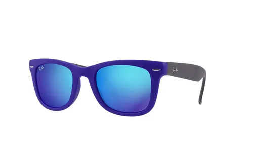 Ray-Ban WAYFARER FOLDING CLASSIC, Erwachsener, Uni, Quadratisch, Schwarz, Polarisierte Linse, Nylon