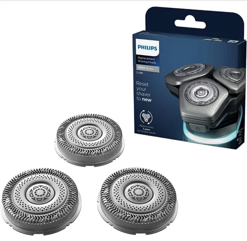 Philips Ersatz-Scherköpfe SH91 50 - 3er Set für gründliche Rasur, ideal für langlebige Rasierergebnisse