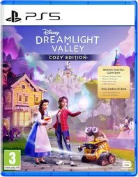 Disney Dreamlight Valley Cozy Edition - PS5 [EU Version] - Entdecke Disney Dreamlight Valley, eine fesselnde Mischung aus Lebenssimulation und Abenteuer! Exklusive Outfits, Sticker und Ingame-Boni machen das Spielerlebnis einzigartig.