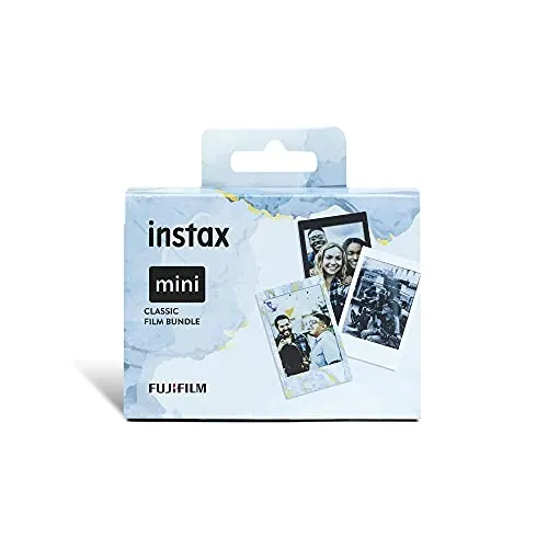 instax Mini Film 3'er Pack mit Black Frame, Blue Marble & Monochrome