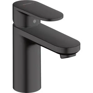 hansgrohe VERNIS BLEND 100 Waschtischarmatur schwarz matt - Moderne Waschbecken-Armatur mit elegantem matt Schwarz Finish, ideal für stilvolle Badezimmergestaltung und benutzerfreundlichem Hebelgriff.