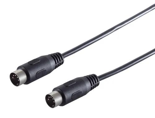 Audio / MIDI Kabel, 5-pol. DIN-Stecker DIN-Stecker, schwarz - Länge: 2,50 m