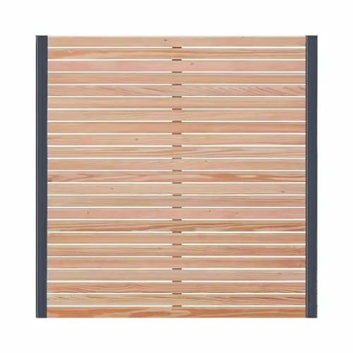 Holzzaun aus Lärche - 180x180cm - Sichtschutzzaun für Garten - Dekorative Zäune, idealer Sichtschutz aus wetterfestem Lärchenholz mit rustikalem Charme und einfacher Montage für mehr Privatsphäre im Garten.