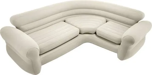 Intex Eckcouch 257 x 203 x 76 cm - Camping-Möbel mit großzügigem Platzangebot, ideal für entspannte Stunden im Freien oder beim Camping.
