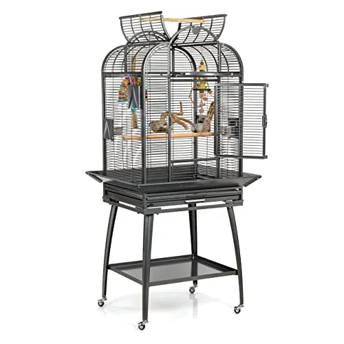 Montana Cages Vogelkäfig Havana - Antik, geräumig und robust - Vogelkäfige für mittelgroße bis große Papageienarten, mit robustem Design und einfacher Reinigung dank herausziehbarer Kotwanne – ideal für artgerechte Haltung.