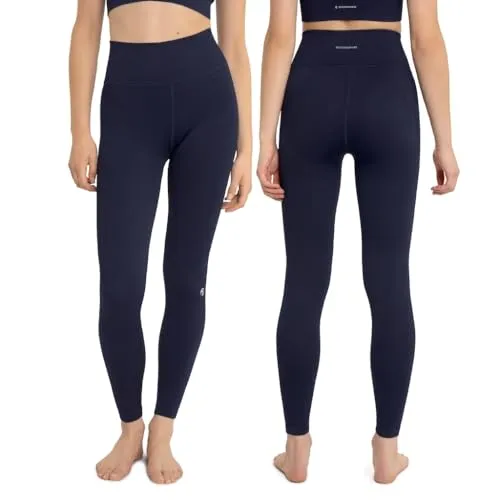 OCEANSAPART Maya Pant Damen Sport Leggings - Nahtlose Fitness Tights in Moon Blue - Hochwertige, atmungsaktive Sportleggings mit rutschfestem Bund für optimalen Tragekomfort. Ideal für Training und Alltag, bietet das nahtlose Design einen figurformenden Effekt und Bewegungsfreiheit.