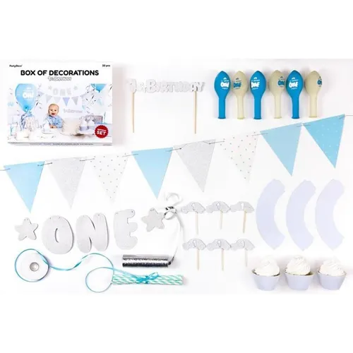 Partydeco 1. Jahrestag Kit (6 Stk.) (SET6-018)