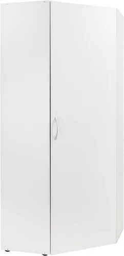 XORA Eckschrank MULTIRAUMKONZEPT - Stauraumwunder für jede Ecke - Drohnen - Nutzen Sie jede Ecke optimal mit dem Xora Eckschrank 'MULTIRAUMKONZEPT' in Weiß, der fünf Fachböden bietet und in jedem modernen Einrichtungsstil harmoniert.