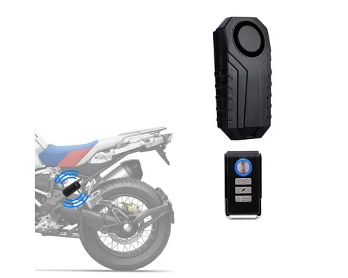 Diebstahlschutz Alarm DA1 mit Fernbedienung - Motorradschlösser mit 113dB Vibrationserkennung, wasserdicht und einstellbare Empfindlichkeit. Ideal für Sicherheit auf zwei Rädern!