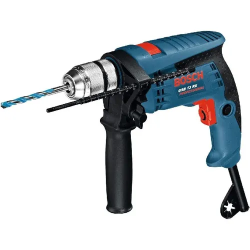Bosch GSB 13 RE Professional Schlag-Bohrmaschine - Bohrmaschine für präzise Bohrarbeiten, kompakt und leistungsstark mit 600 W, ideal für Heimwerker und Profis.