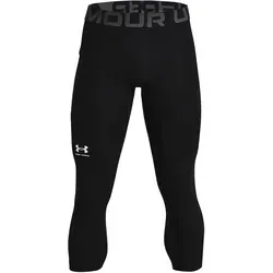 Under Armour Men's HeatGear Armour 3/4 Leggings - Schwarz, Größe Large - Sportunterwäsche für Herren, schnelltrocknende Kompressionshose aus leichtem HeatGear Material für hohe Beweglichkeit und optimalen Tragekomfort.
