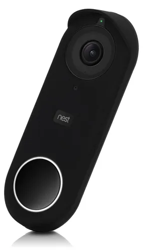 kwmobile Hülle kompatibel mit Nest Hello Video Doorbell - Silikon Cover Case Schutzhülle für Video Türklingel Schwarz