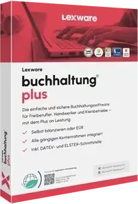 Lexware Buchhaltung Plus 2026 Jahresversion - Office-Software mit 365-tägiger Aktualitätsgarantie, inklusive Betriebsprüfer-Export und vielseitigen Schnittstellen für effizientes Finanzmanagement.