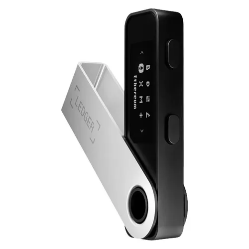 LEDGER Krypto Hardware-Wallet Nano S Plus - Mattschwarz, kompakte 8 cm x 13 cm für sichere Krypto-Verwaltung