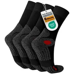 celodoro Arbeitssocken 4 Paar - Anti-Schweiß Wandersocken für Komfort - Sportsocken in Größe 39-42 aus atmungsaktiver Baumwoll-Mischung, ideal für aktive Tage und Schweißmanagement.