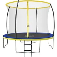 Zero Gravity Outdoor Trampolin 305cm - TÜV-geprüft und sturmsicher - Gartentrampolin mit patentiertem Stecksystem, schnellem Aufbau in 5 Minuten und innenliegendem Sicherheitsnetz für maximale Sicherheit beim Springen.