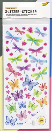 folia Glitzer-Sticker 'Exotic'
