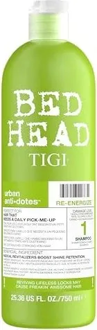 TIGI Bed Head Urban Antidotes Re-energize Shampoo 750 ml - Shampoo für normales Haar, regeneriert und nährt, spendet intensiv Feuchtigkeit und verlängert die Haltbarkeit der Haarfarbe.