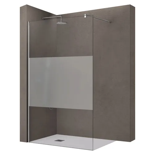 doporro Walk-in-Dusche Duschwand aus ESG Sicherheitsglas - Walk-In Dusche mit 10mm Einscheibensicherheitsglas, bietet einen offenen Einstieg und eine innovative Nano-Beschichtung für einfache Reinigung.