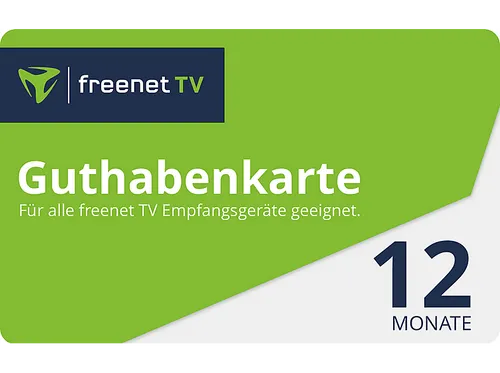 freenet TV Guthabenkarte 12 Monate (Wert: 99 €)