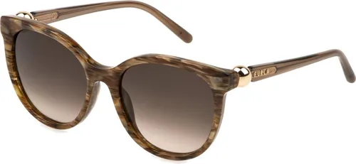 Furla SFU887 Marrone striato lucido 54/17/140 Damen Sonnenbrillen