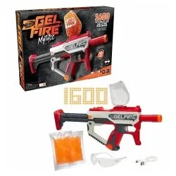 Hasbro Nerf Pro Gelfire Mythic Blaster 1600 - Vollautomatischer Blaster mit 1600 hydrierten Kugeln, ideal für spannende Action und unvergessliche Battles, ab 14 Jahren.