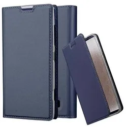Cadorabo Handyhülle für Nokia Lumia 520 / 521 Schutz Hülle in Blau Cover Etui Book Case Booklet