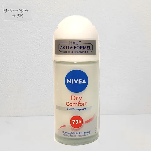 Nivea Deo Roll-on Dry Comfort 50 ml - Deos: 72 Stunden Schutz vor Schweiß und Geruch, alkoholfrei und sanft zur Haut für langanhaltende Frische und Selbstvertrauen.