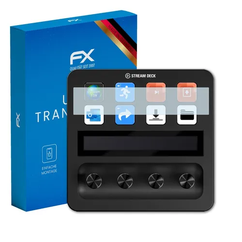 atFoliX 3x Displayschutzfolie für Elgato Stream Deck Plus Schutzfolie klar Folie