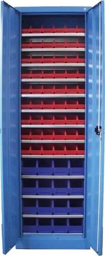 Dresselhaus Profi-Werkstattschrank 4498/000/06 8709 - Werkzeugschrank aus Stahl mit 12 Böden und 70 Boxen, abschließbar und ideal für die sichere Aufbewahrung von Werkzeugen in Werkstätten.
