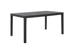 Ambia Garden Gartentisch - Ausziehbar und Modern - Gartentisch aus Kunststoff, anthrazitfarben, mit ausziehbarer Platte für flexible Nutzung und modernes Design. Ideal für jeden Außenbereich!
