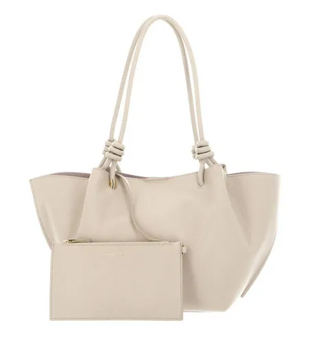 Coccinelle Finn Beuteltasche aus genarbtem Leder - Elegante Damen Beuteltasche in Sandshell, ideal für den Alltag und aus hochwertigem, strapazierfähigem Material gefertigt.