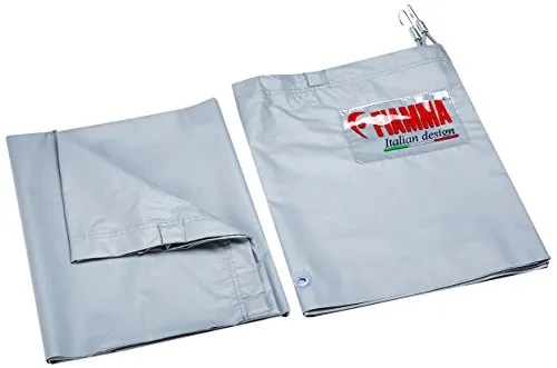 FIAMMA Windschutz Skirting für VW T5 T6 Van - Praktische Windblende für den Privacy Room, schützt effektiv vor Zugluft unter dem Fahrzeug. Inklusive Reifenabdeckung, elastischen Gurten und Magneten, Maße 250 x 42 cm.