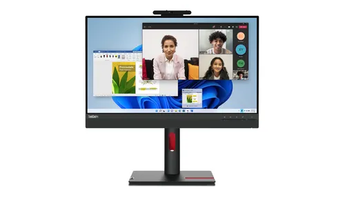 Lenovo Monitor ThinkCentre TIO 24 Gen 5 - 23,8 Zoll Full HD Touchscreen, integrierte Webcam für optimale Videokonferenzen und ergonomische Höhenverstellbarkeit