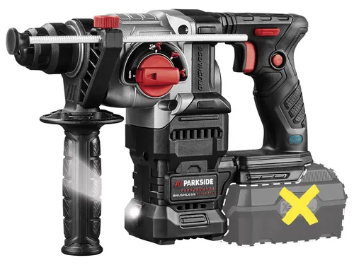 PARKSIDE PERFORMANCE® 20 V Akku-Kombihammer PKHAP 20-Li 1.9J A1 - Bohrhammer für kraftvolle Bearbeitung von Beton, Stein und Holz. Mit Brushless Motor für hohe Lebensdauer und Smart-Akku-Performance via PARKSIDE-App.