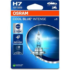 OSRAM Auto-Lampe Cool Blue Intense 64210CBN-1BL, H7, Halogen, 12V / 55W, Scheinwerferlampe