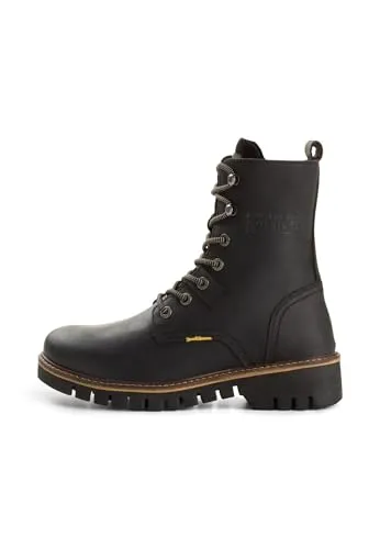 camel active Damen Stiefelette aus echtem Leder Schwarz - Elegante Stiefelette aus hochwertigem Crazy Horse Rindsleder, mit seitlichem Reißverschluss für einfachen Einstieg. Die Soft Insole sorgt für hohen Laufkomfort, während die Profilsohle aus thermoplastischem Kautschuk besten Halt bietet.