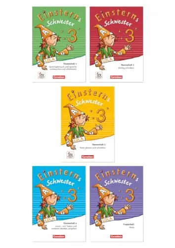 Einsterns Schwester - Sprache und Lesen - Neubearbeitung: 3. Schuljahr - Themenhefte 1-4 und Projektheft mit Schuber: Leihmaterial (1. Auflage, 5. Druck 2021)